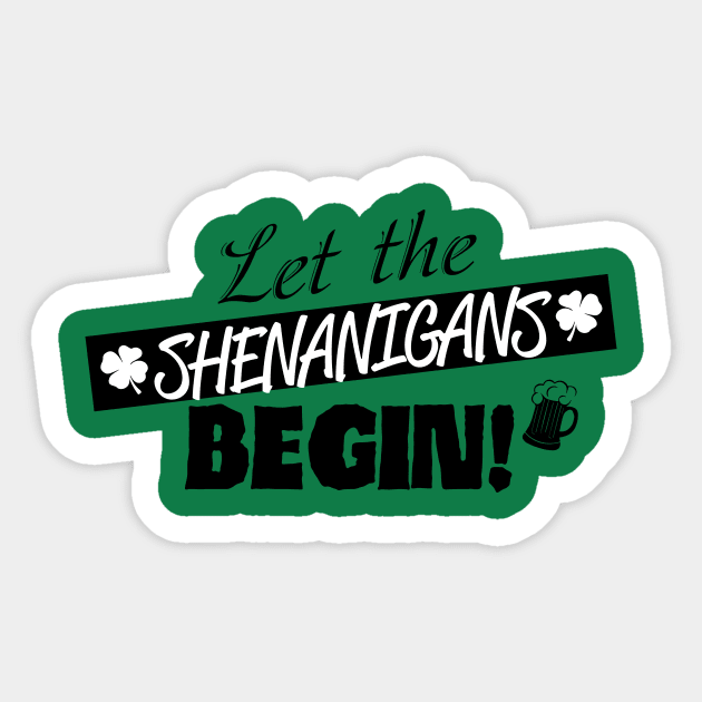 Shenanigans Sticker by Saltee Nuts Designs